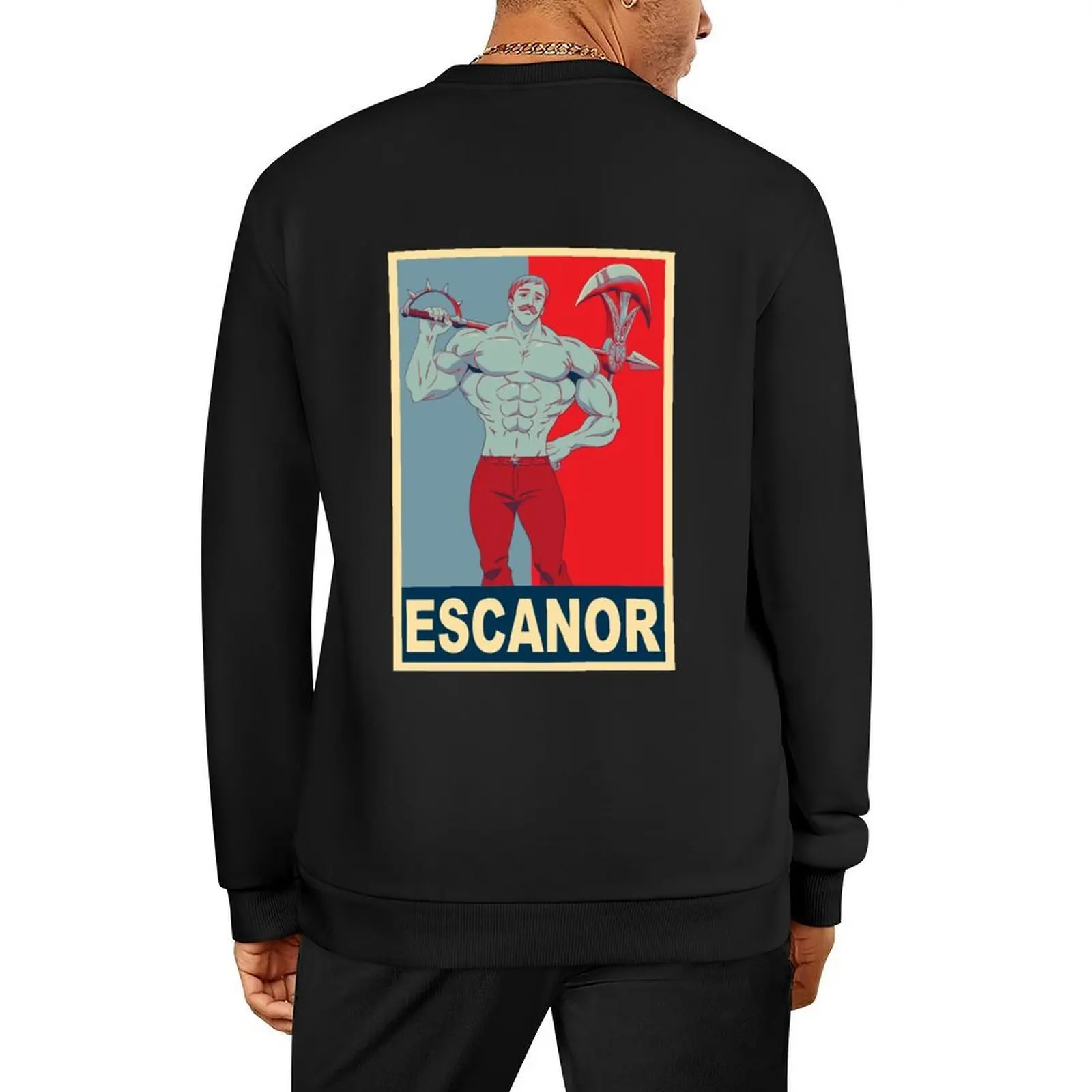 

escanor - Poster Pullover mens designer clothes anime clothing korean autumn clothes autumn clothes sweatshirts men