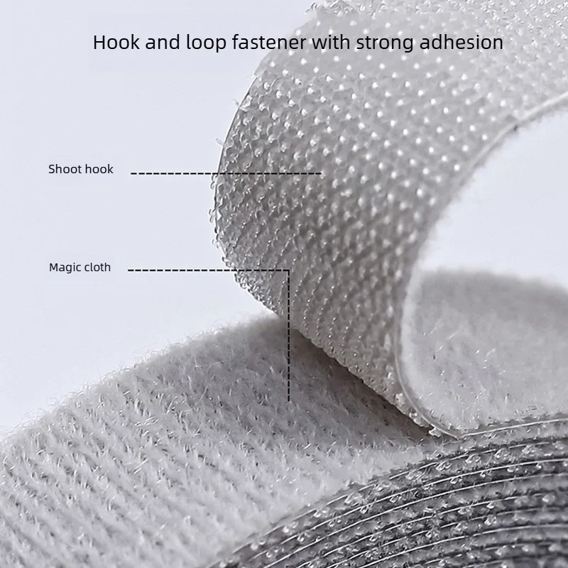 5M Reusable Hook Loop Cable Tie Tape Adjustable Wire Organizer Cord Management Strap For Earphone Mouse Phone Charging Cables