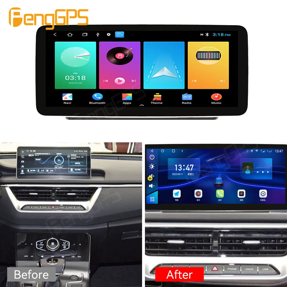 For Hong Qi H5 2022 Android Car Radio 2Din Stereo Receiver Autoradio Multimedia Player GPS Navi Head Unit Screen