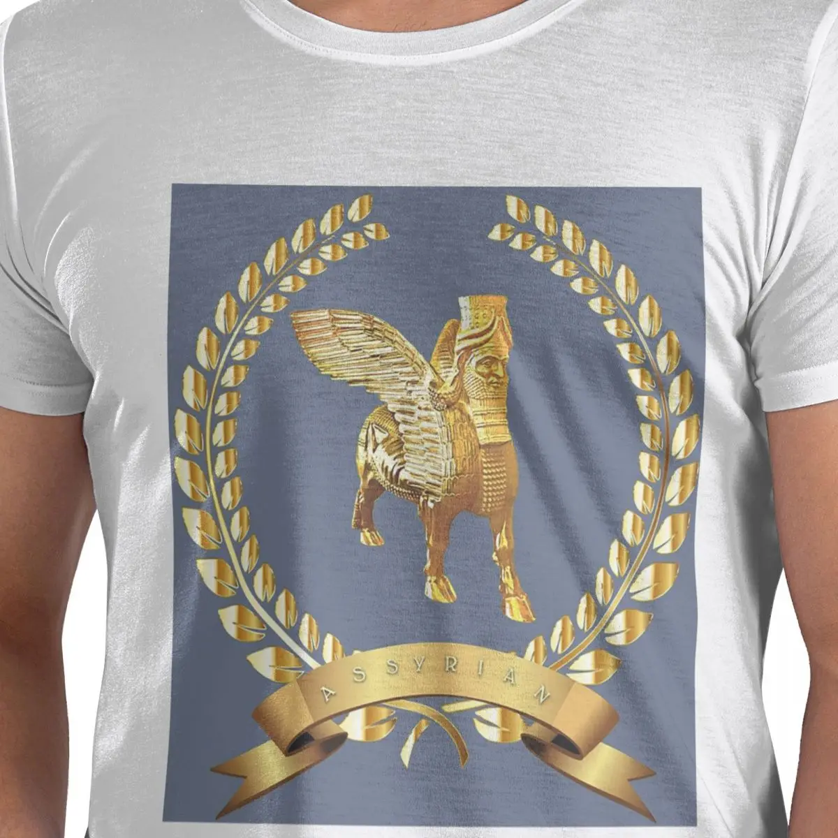 

Luxury Assyrian Suryoyo Flag 100% Cotton T-Shirt Men's Classic T Shirts Men Crew Neck Short Sleeve S-6XL