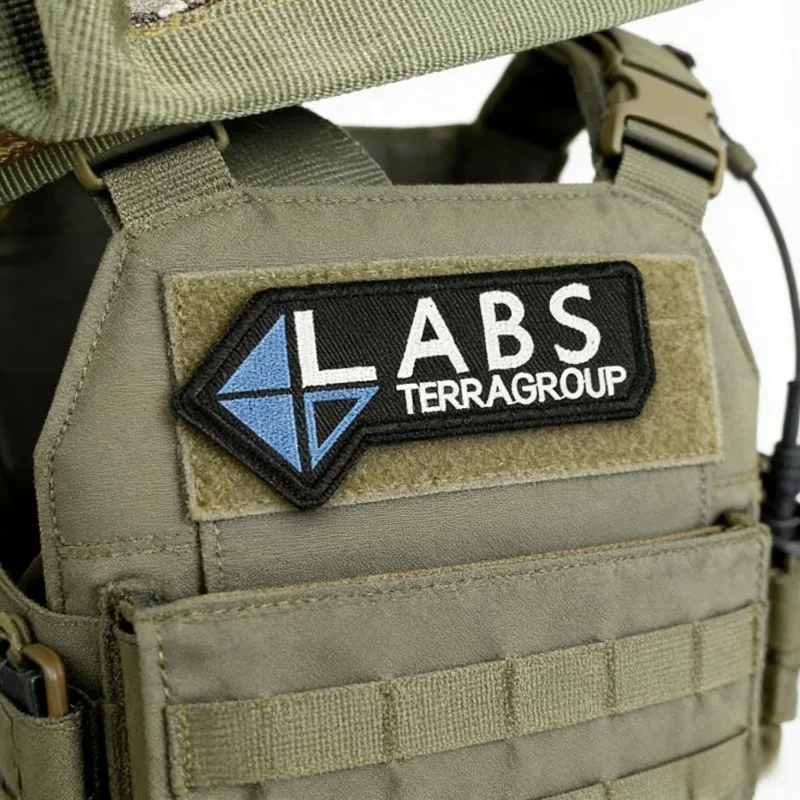 Terragroup Labs Bestickter Aufnäher Taktisches Moral-Abzeichen Klett-Patch für Jacken, Rucksäcke, Hüte