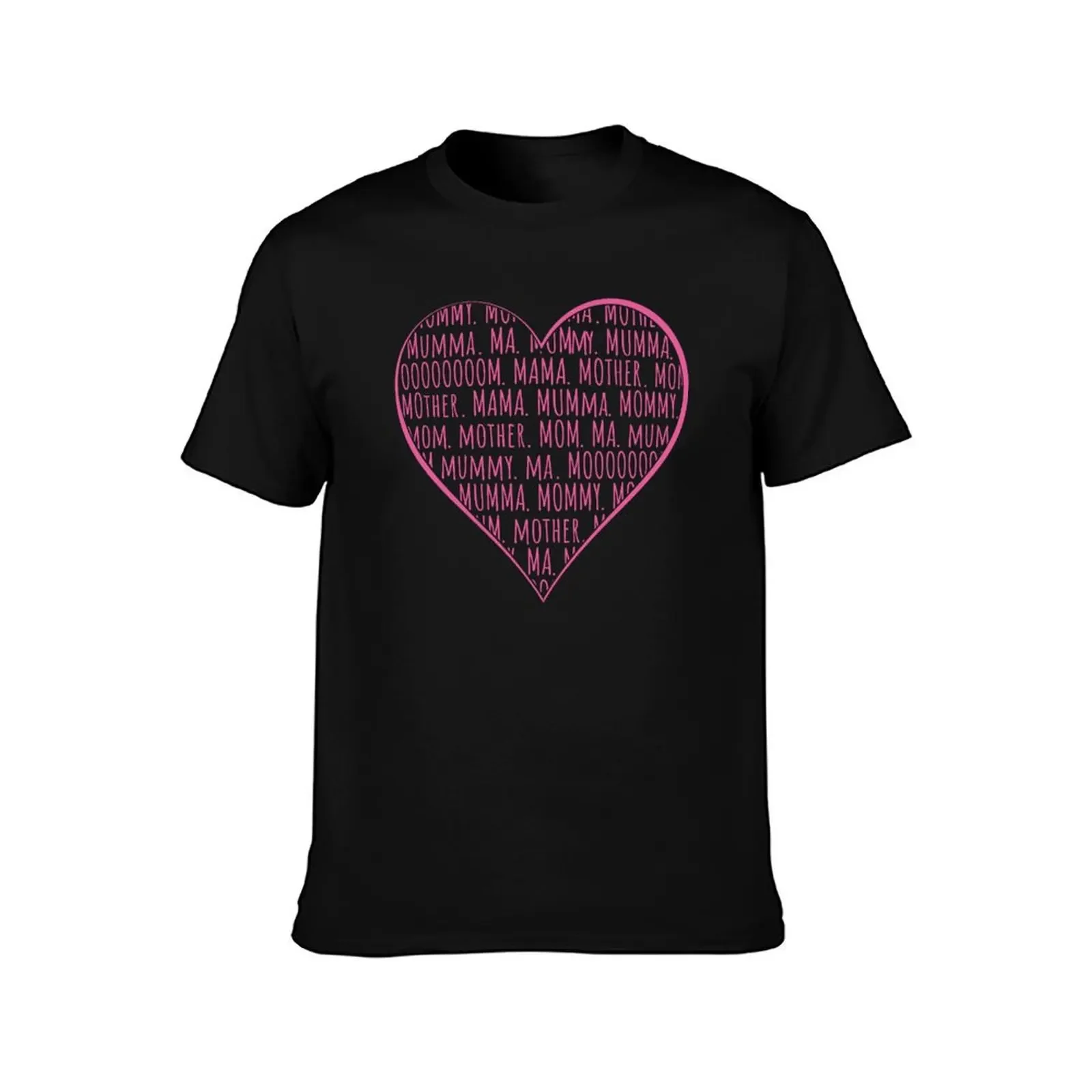 Mom Nickname Heart T-Shirt oversized t shirt quick-drying rapper graphic tees plain t shirts men