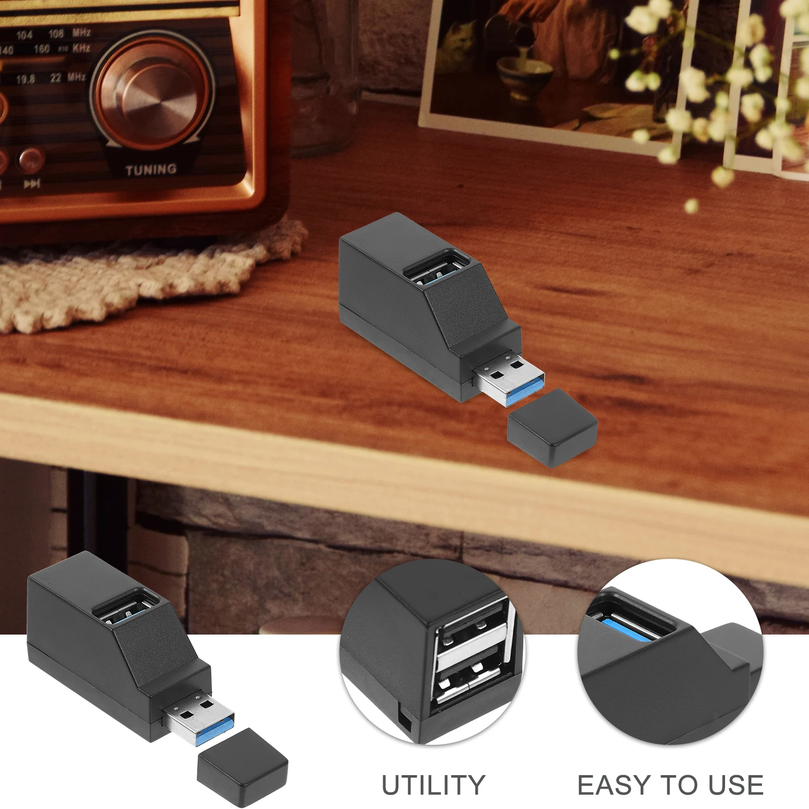 

USB Hub USB 3.0 Hub 3-port USB Hub USB Splitter Hub Adapter