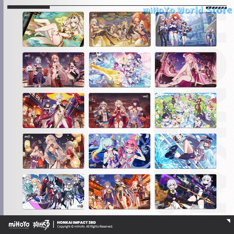 MiHoYo Game Honkai Impact 3 COSPLAY Valkyrie CG Large Mouse Pad Table Mat Midsummer Raid 4th Anniversary Celebration Yae Bronya