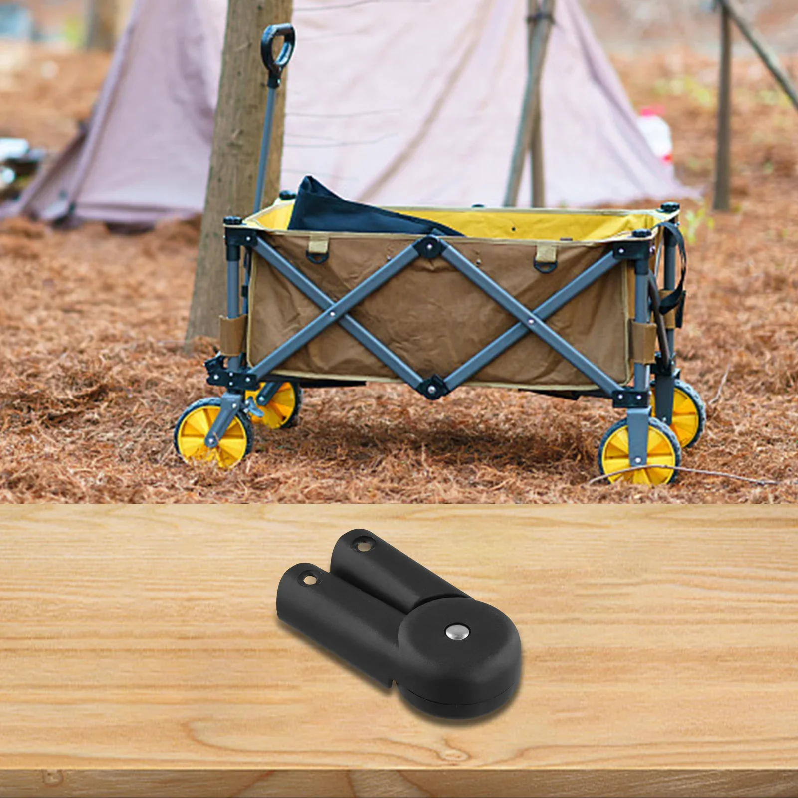 210-Degree Bend Trolley Handle Connector Lightweight Wagon Push Rod Joint Easy Installation Connector Replacement Handle Joint