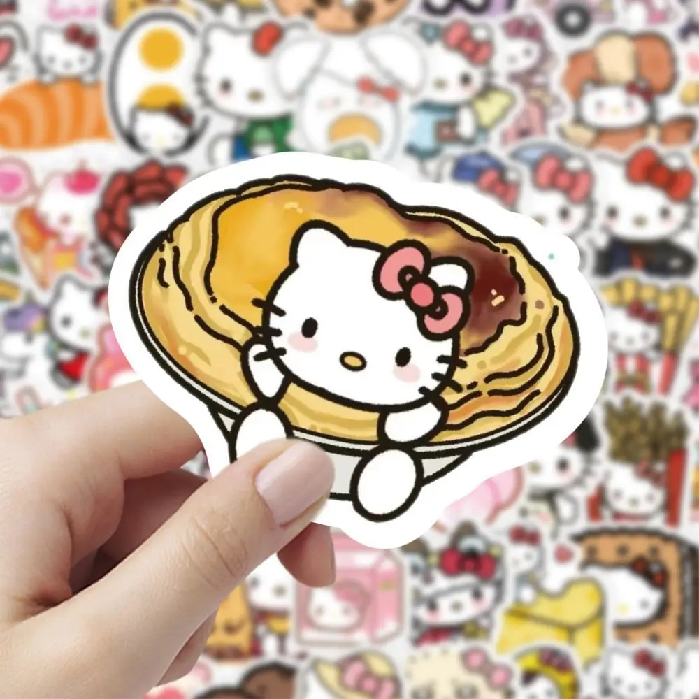 103PCS Sanrio Kawaii cute Hello Kitty notebook mobile phone case computer water cup refrigerator guitar stickers wholesale