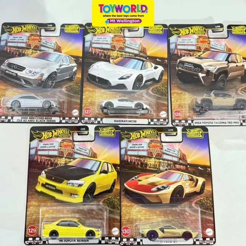 

Hot Wheels Boulevard: Mix 3 из 2025 Premium Mercedes Benz Maserati Toyota Ford GT 1:64 Литая под давлением модель автомобиля Совершенно новый