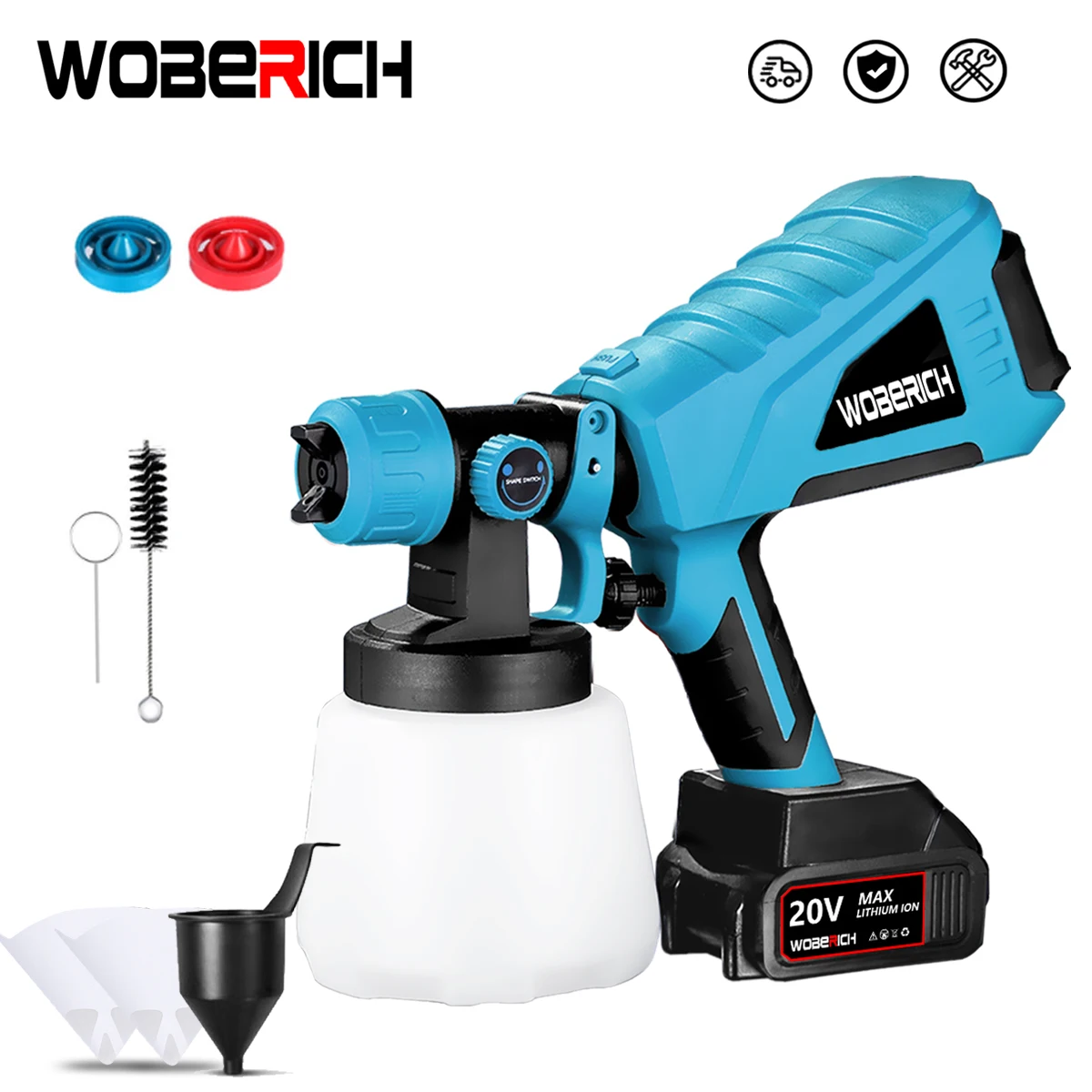 Electric Paint Spray Gun Large Capacity 18V Tools For Home Garden Painting Sprayer Gun Airbrush For Makita 18V Battery