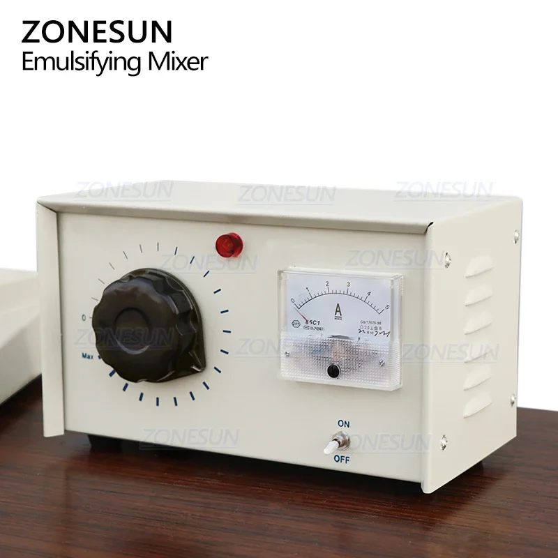 ZONESUN ZS-J300 Cosmetics Immiscible Liquid Colloids Emulsion Vinaigrettes Homogenized Milk Cutting Fluid Emulsifying Mixer