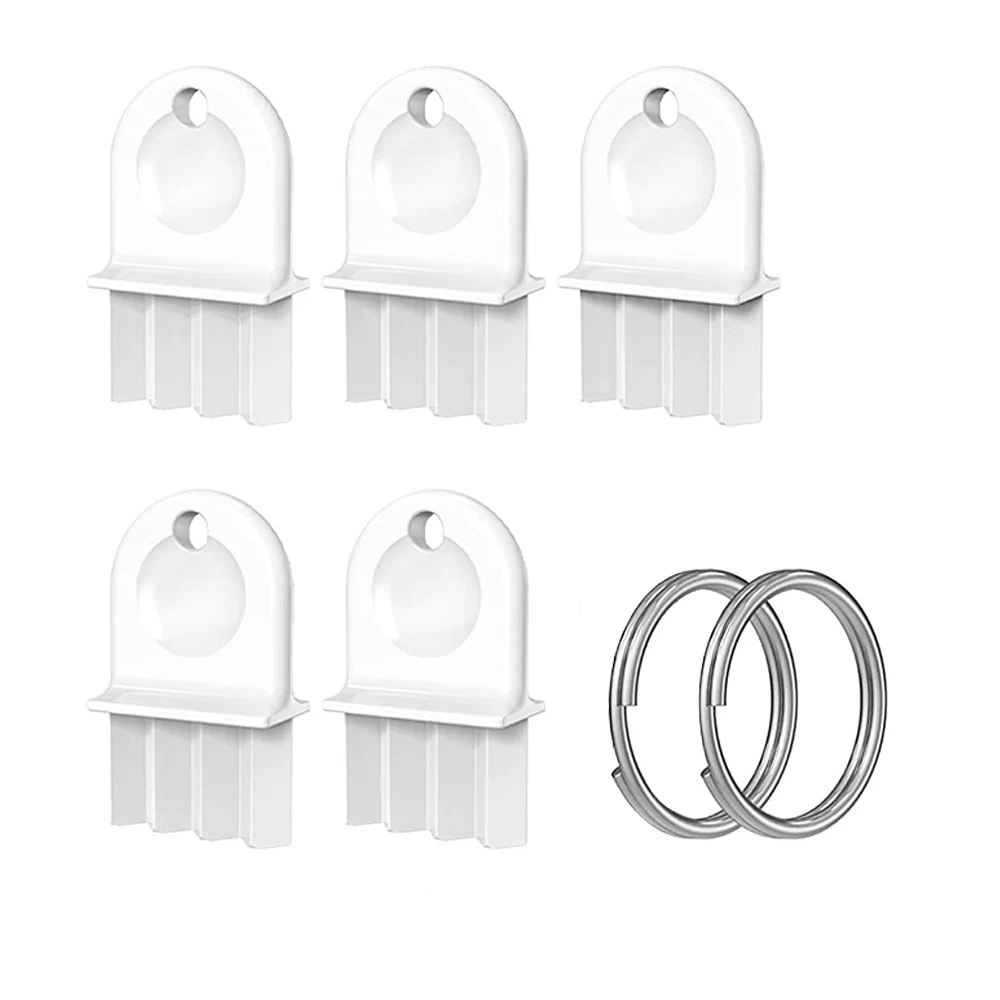 

5pcs Universal Paper Towel Dispenser Key Plug and Play Metal Toilet Tissue Dispenser Key with Rings Bathroom Accessories White