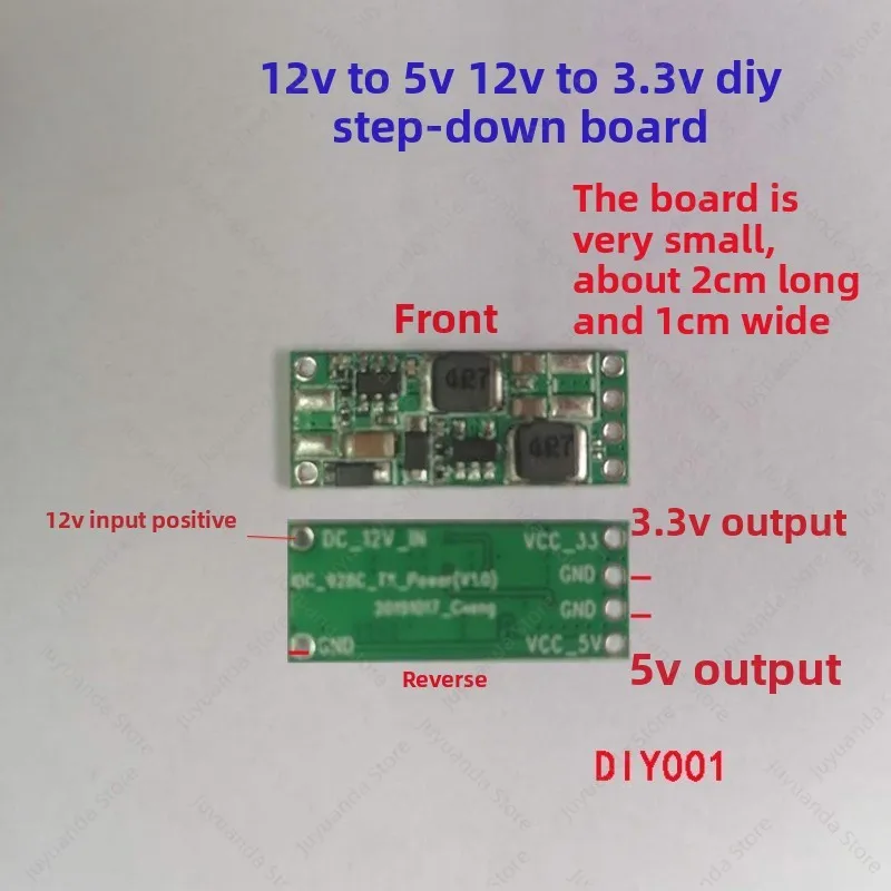 DIY Installation Application 12V Drop 5V and 3.3V Filter Step-down Regulator Board