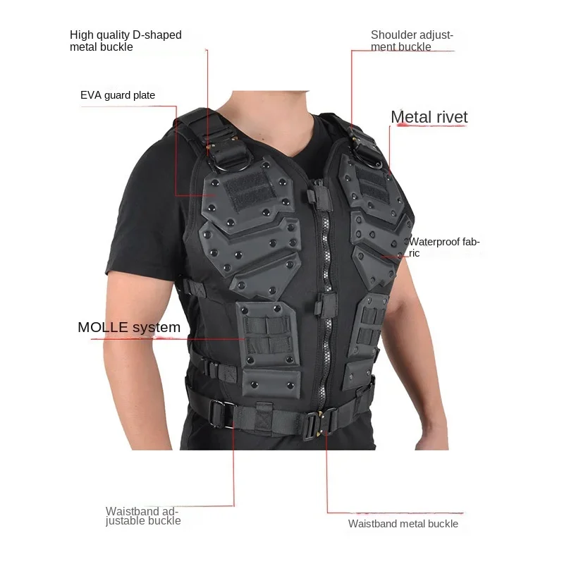 Outdoor Special Forces Breathable Varja Camouflage Armor Military Fan Equipment CS Self Defense Safety Protection Tactical Vest