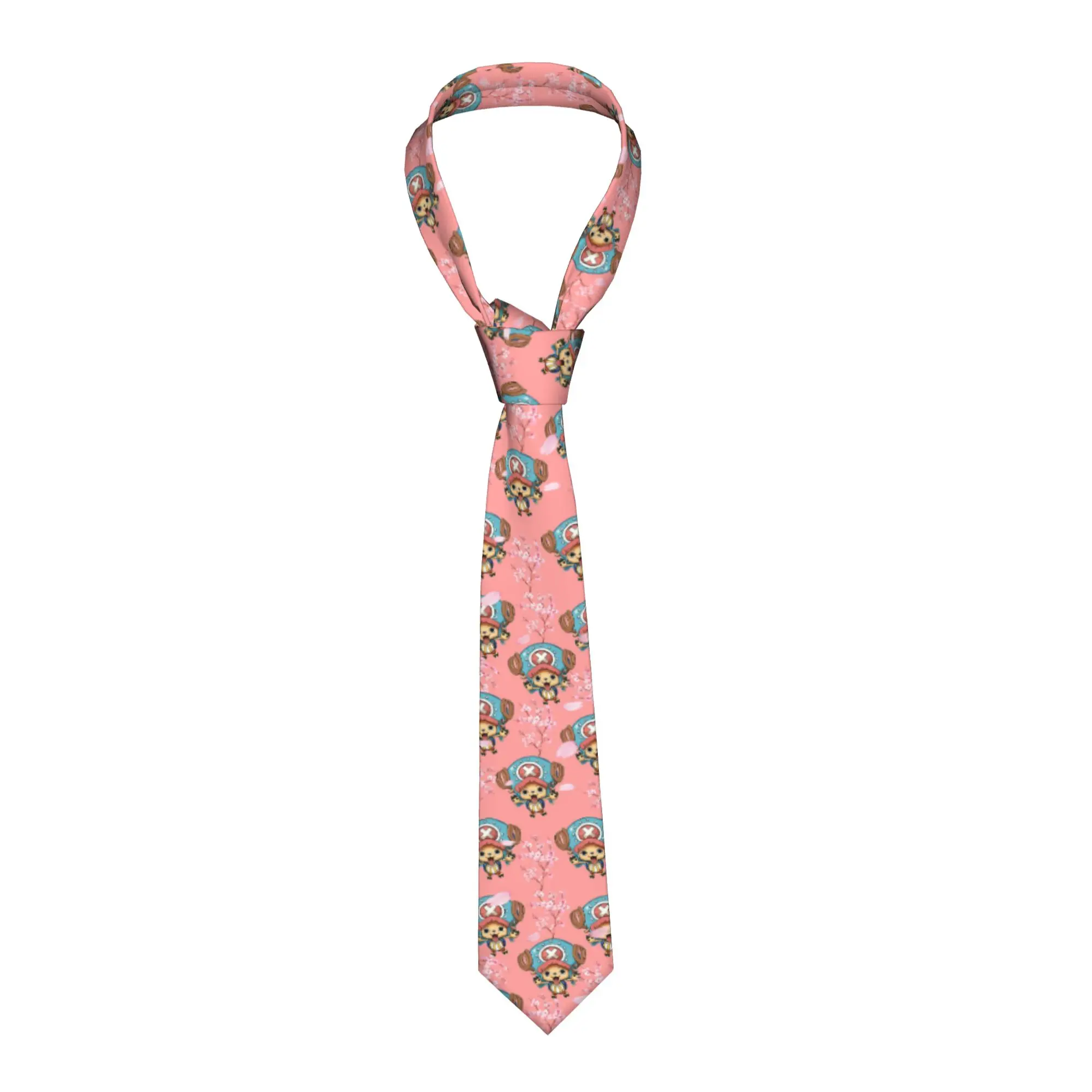 

Custom Tony Tony Chopper Necktie Men Printed Necktie One Piece For Wedding Party Mens Silk Tie