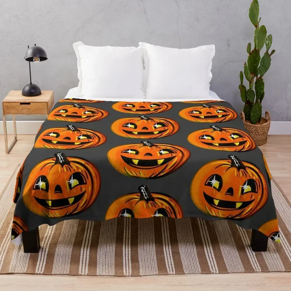 

Pretty pumpkin Throw Blanket Soft Comfort Blanket for Reading Watching TV