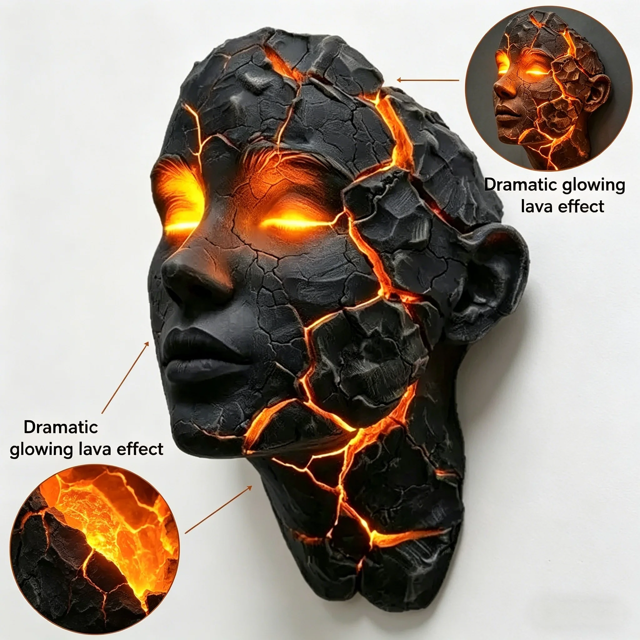 Cracked Soul Wall Lights Shatt - Resin Art Light review and price