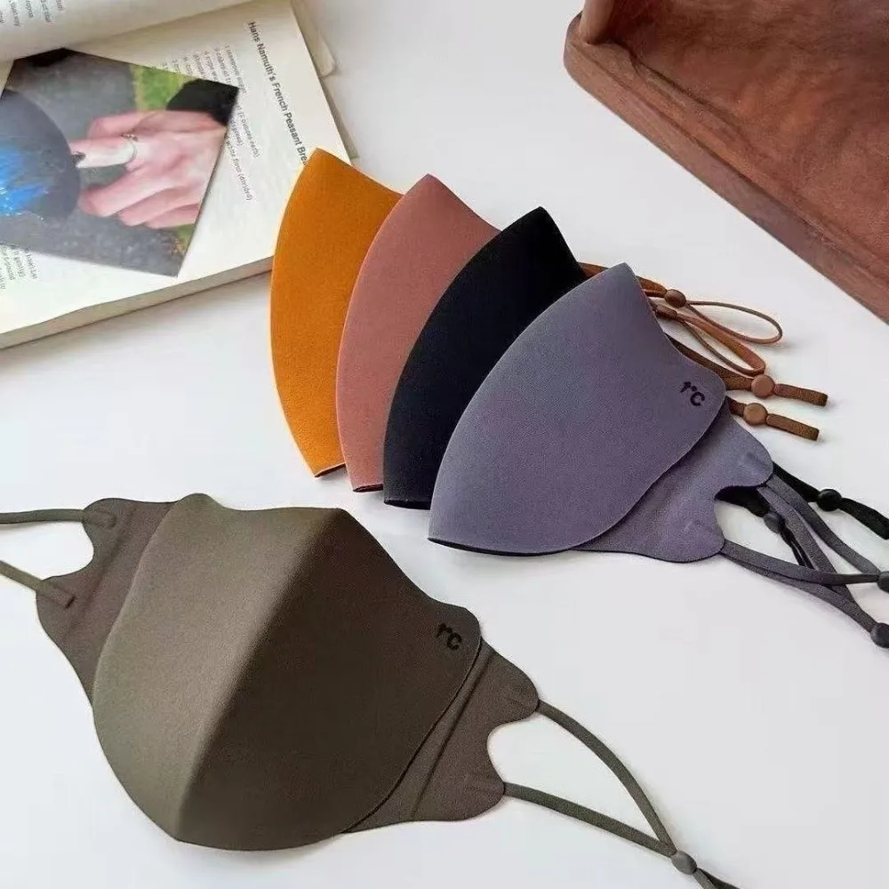 Новая дышащая теплая маска, пылезащитная моющаяся маска для лица, регулируемая бесследная вуаль для лица, осень и зима