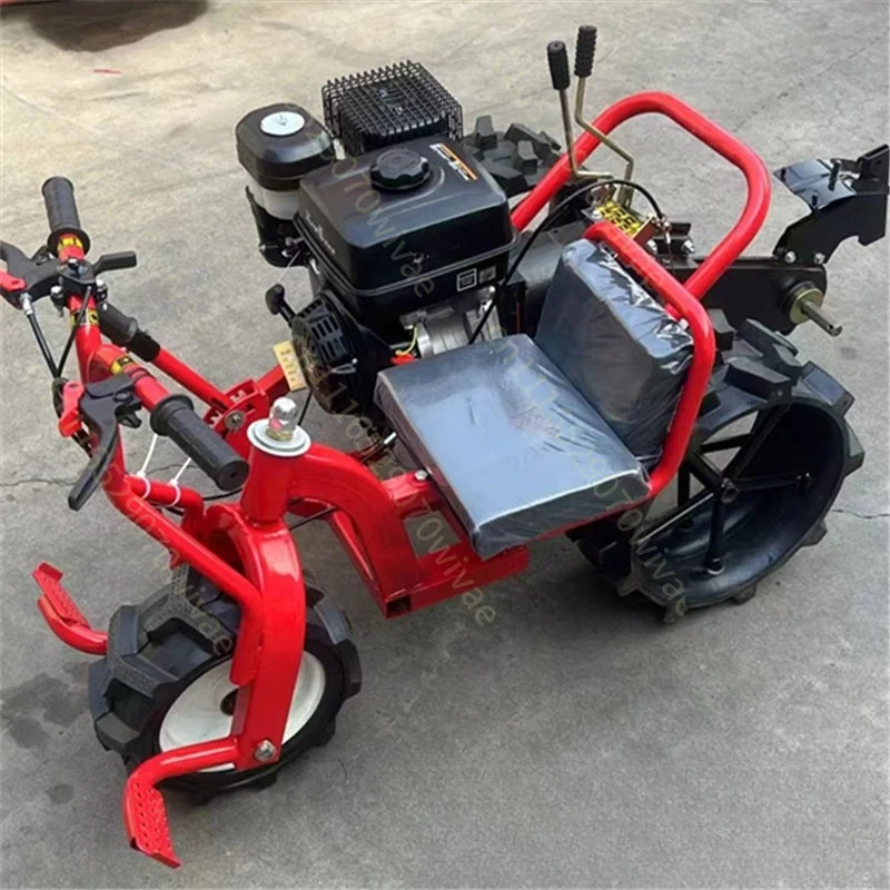 Ride-on three-wheel micro-tiller Multifunctional micro-tiller GreenhouseOrchard Mountain Hills Paddy Field Cultivated Land Ditch