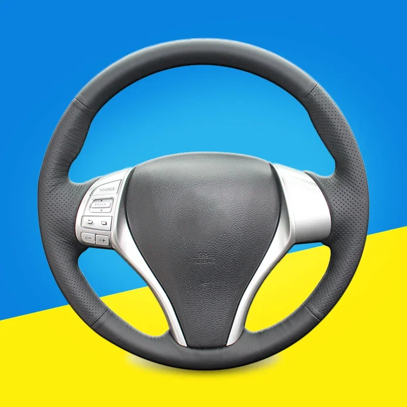 

Чехол на руль с автоматической оплеткой на заказ, интерьер для Nissan Teana Altima-2013-2016, аксессуары для интерьера, чехлы на руль автомобиля