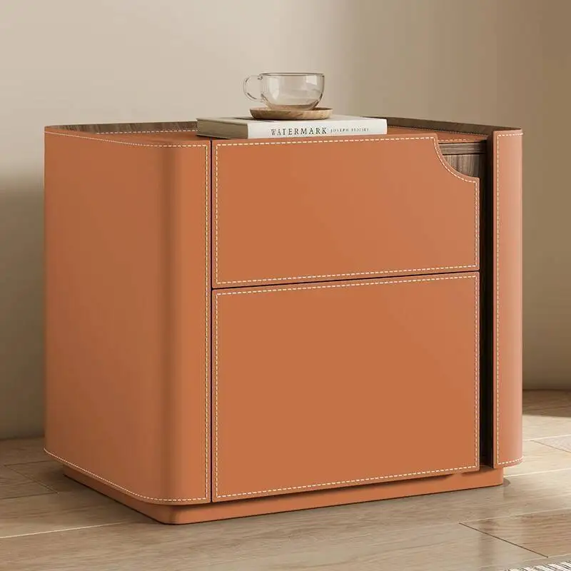 

Modern Nordic Premium Bedside Table Design Simple Elegant Luxury Nightstands Glamour Storage Mesita De Noche Bedroom Furniture