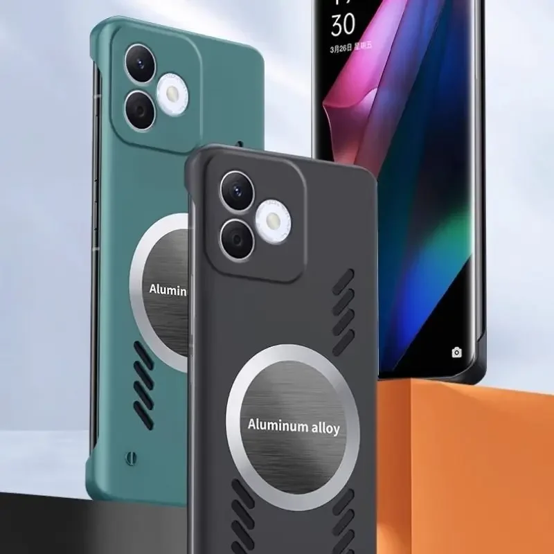 

For Honor 400 Lite X7C X8C X6C Case Borderless Heat Dissipation Magnetic Cover for Honor 400 Lite X8C Shockproof Bumper Funda