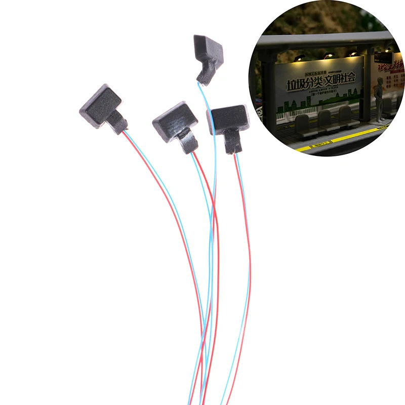 1 قطعة 3 فولت Led الأضواء نموذج 1:87 Ho مقياس Diorama في الهواء الطلق لوحة مصباح لتقوم بها بنفسك نموذج صنع لتخطيط بناء العمارة