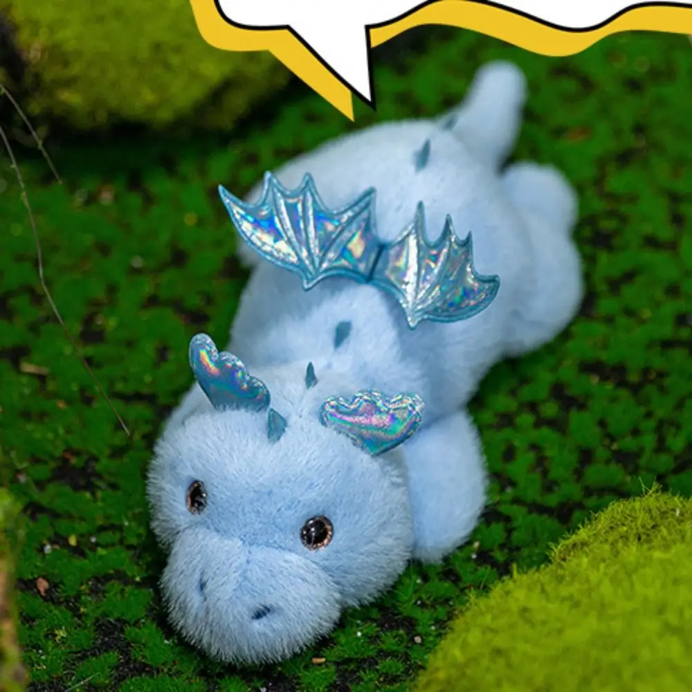 Material macio pequeno dragão voador bonecas kawaii design divertido boneca dinossauro brinquedos de pelúcia tecido de pelúcia 28cm