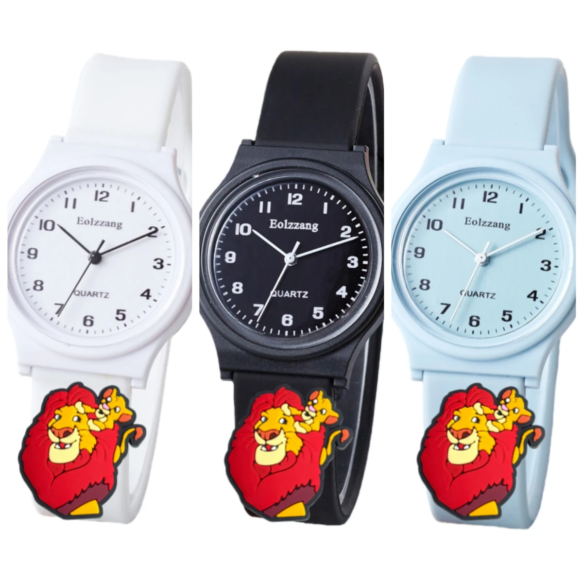 時計かわいいライオンキングシンバ男の子女の子腕時計子供ミニマリストかわいい子供漫画腕時計ギフト子供のための女の子時計
