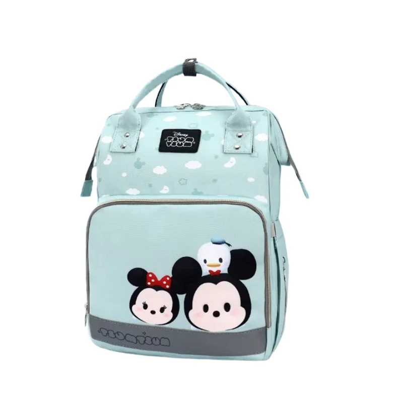 

Disney Luxury Diaper Backpack Mickey Mouse Purse Handbag for Moms Large Capacity Waterproof Lightweight Travel Bag with Hook