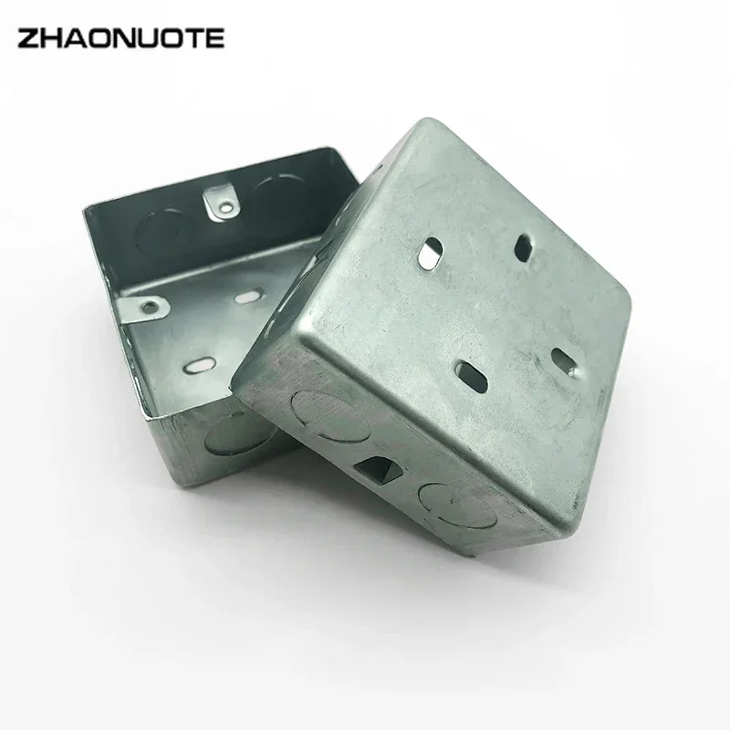 Type 86 Iron Surface Mounted Bottom Box CK Line Box Iron Galvanized 86*86*40mm Metal Junction Box