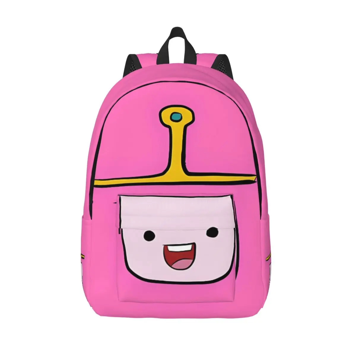 

Princess Bubblegum Face Backpack Elementary High College School Student Adventures Bookbag Men Women Canvas Daypack Outdoor