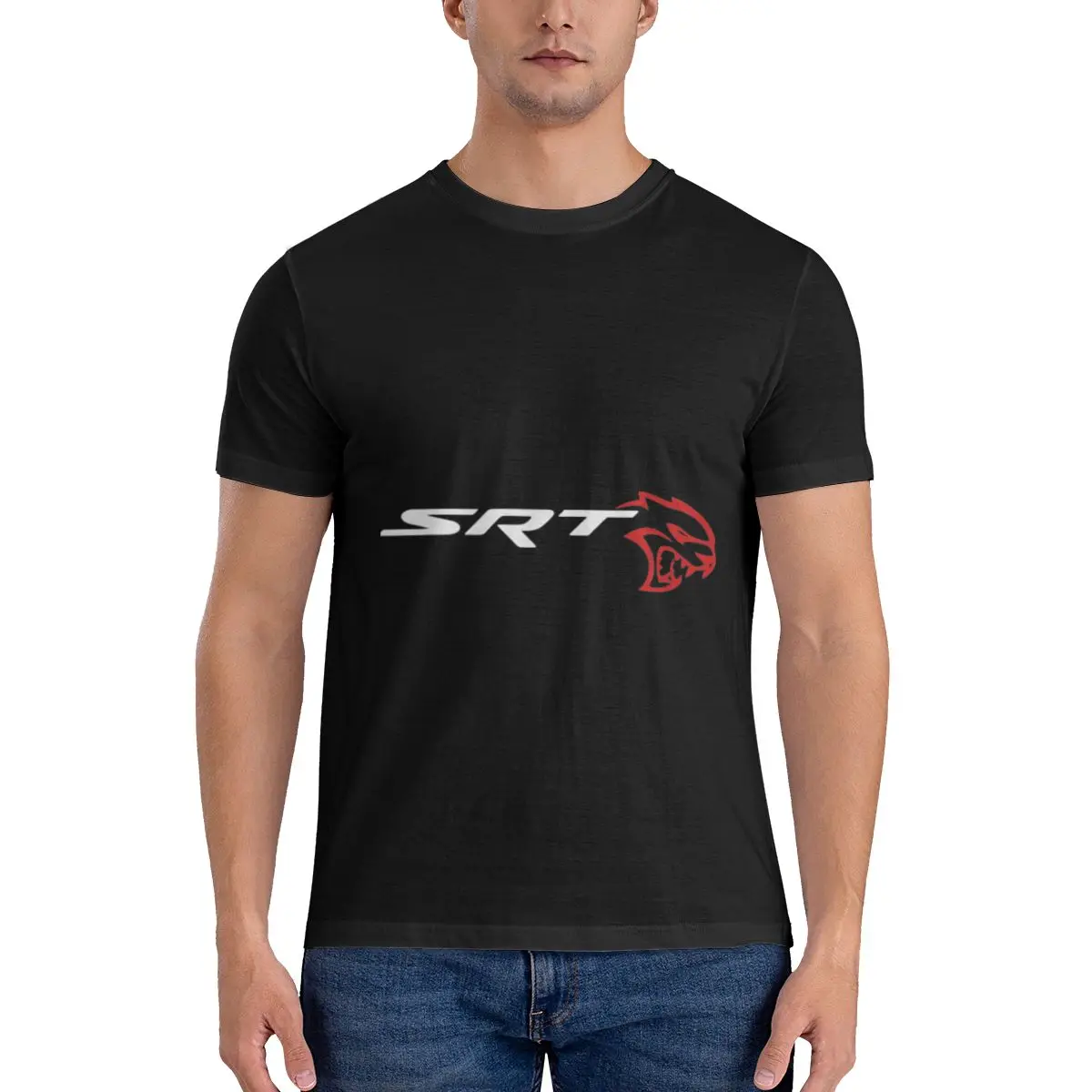 

SRT Logo Men's Basic Short Sleeve T-Shirt Funny Print T Shirt