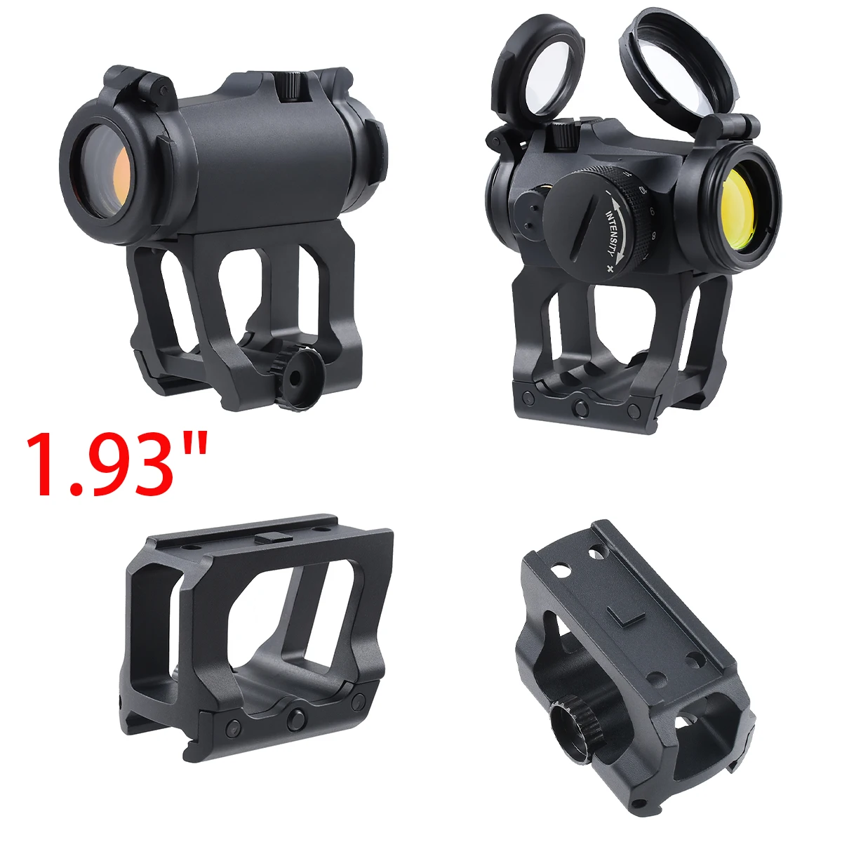 Neue UNITY Fast Riser Halterung 1,54" 1,93" 2,26" Höhe Zielfernrohr QD-Halterung für Red Dot Sight Reflexvisier Universelle Halterung passend für 20mm – Detail 5