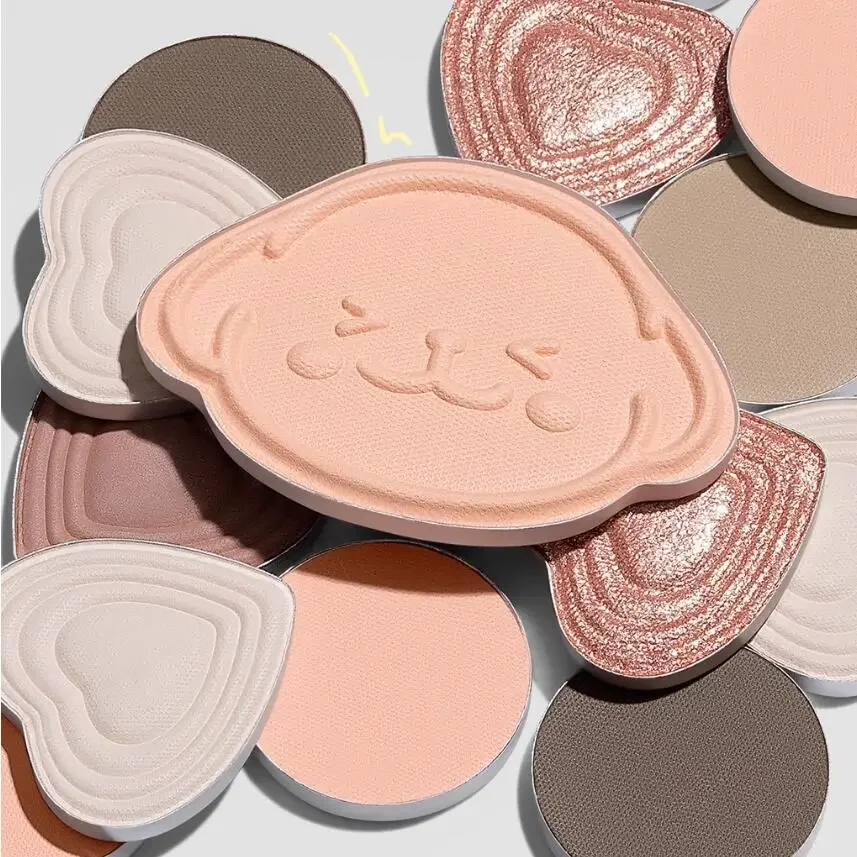 Little Ondine Sombra Blush Highlighter Contour Maquiagem Paleta Blush para Bochechas All-In-One Bronzer Shimmer Conjuntos de Cosméticos
