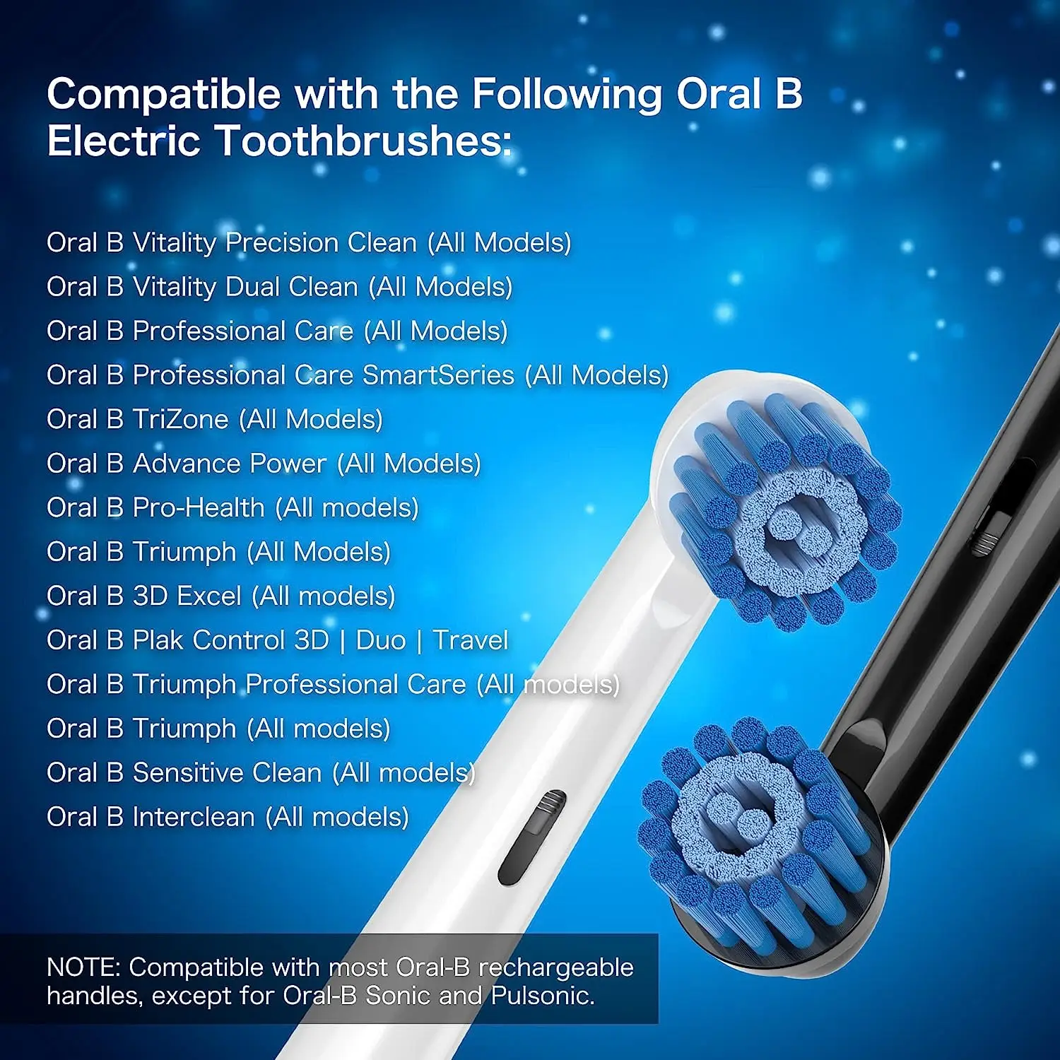 16 Pack Sensitive Gum Care Replacement Brush Heads Compatible with Oral b Braun Electric Toothbrush.