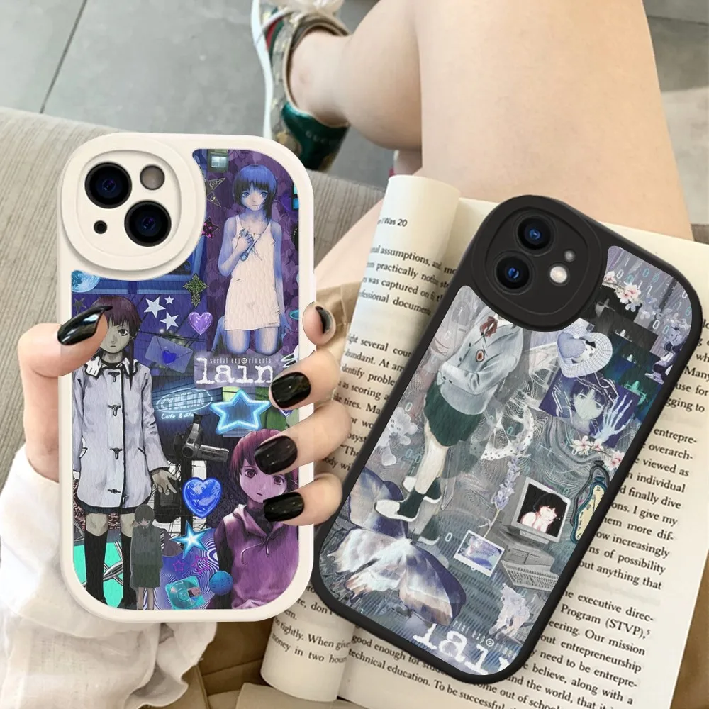 Serial Experiments Lain Phone Case Hard Leather For iPhone 14 13 12 Mini 11 14 Pro Max Xs X Xr 7 8 Plus Fundas