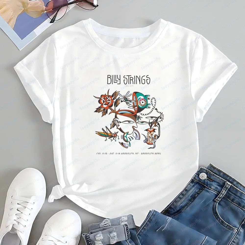 Billy Strings Printed T-shirt - Trendy Short-sleeved Shirt Suitable for Both Men and Women, Large Size, Comfortable T-shirt