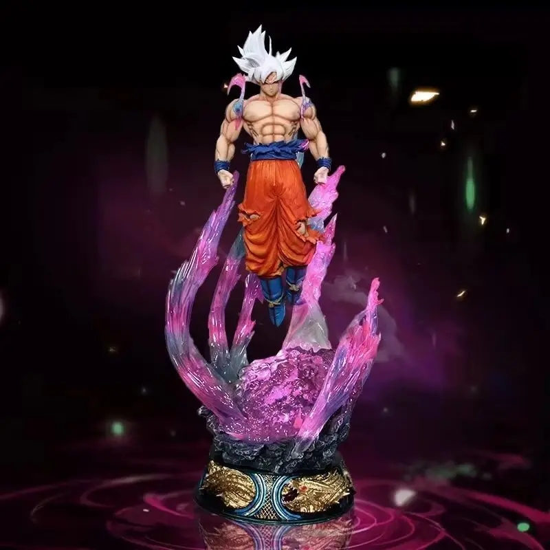 Auf Lager: 23cm Dragon Ball Anime Figur Son Goku Ultra Instinct Super Saiyajin Statue PVC Sammlerstück Deko-Spielzeug