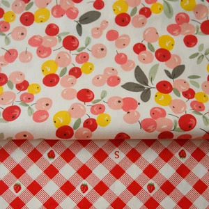 Baumwolltücher Schachjunge für DIY, handgefertigte Kleidung, Blumen -Erdbeer -Doce, Liebe, 160x50 cm, Frühling 12 Hauptverkaufs -Erdbeergewebe - №2