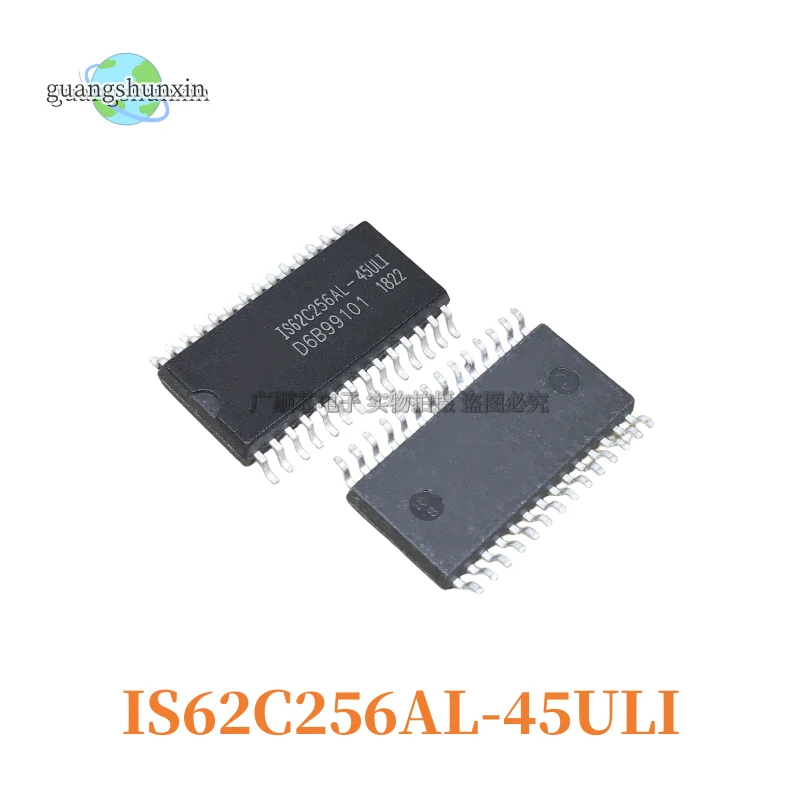 5Pcs 100% Original Genuine Patch IS62C256AL-45ULI Memory RAM 256KB 45NS SOP-28