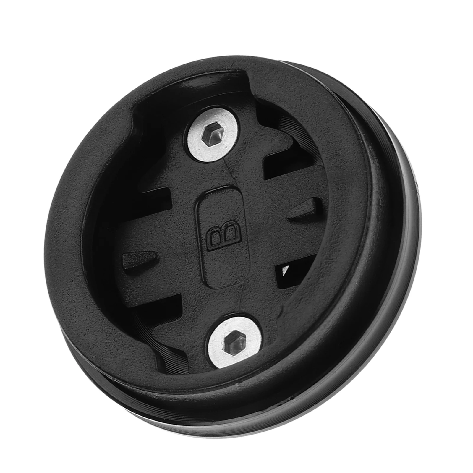 

Bicycle Computer Mount Black Aluminum Alloy Stem Headset Top Cap Secure Fit for Bryton Wahoo Bike Computer Base Replacement Ride