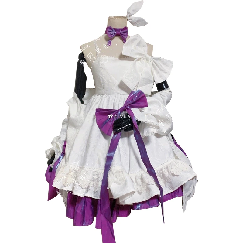 Custom Made Girls Frontline AR15 Cosplay Costume Party Dress White Uniform Women Anime Outfits Halloween Suits Tailor Clothes