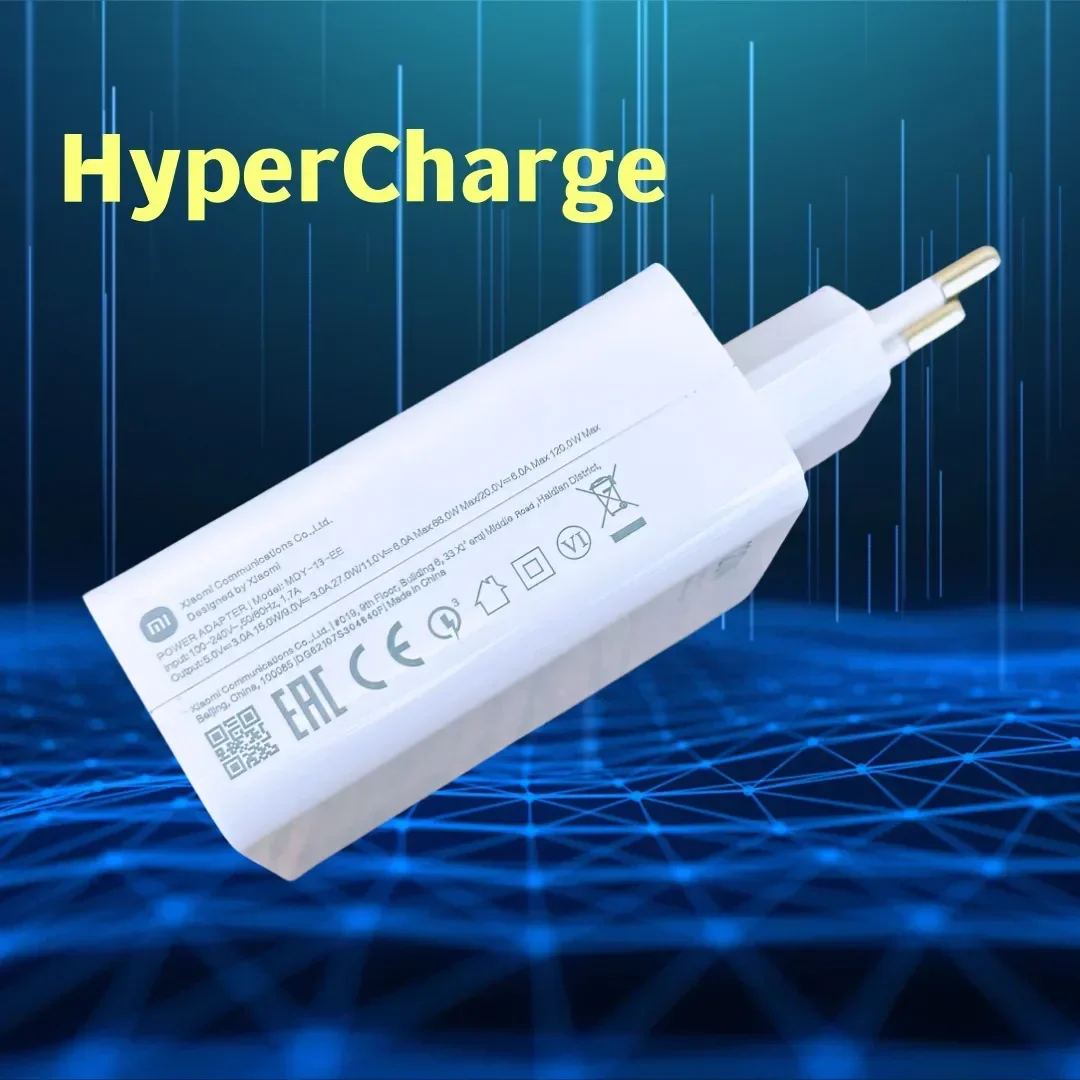 120W Super Fast Charger Pro Adapter Original Fast Charger USB-C PD 3.0 QC 4.0 For Xiaomi 13 12 Redmi Note 12 EU UK US Plug 2025