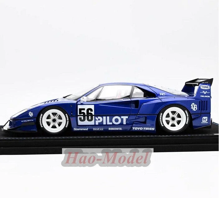 INNO 1/18 For Ferrari LB F40 Car Model Resin Diecast Simulation Kids Toys Boys Birthday Gifts Hobby Display Collection Blue