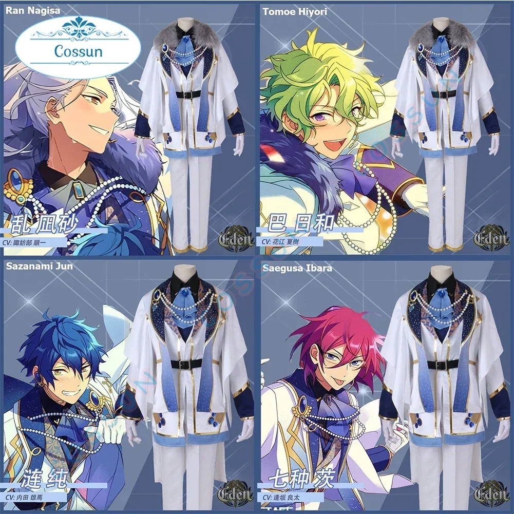 Ensemble Stars Eden Deep Eclipse Ran Nagisa/ Tomoe Hiyori/ Saegusa Ibara / Sazanami Jun Game Suit Uniform Cosplay Costume