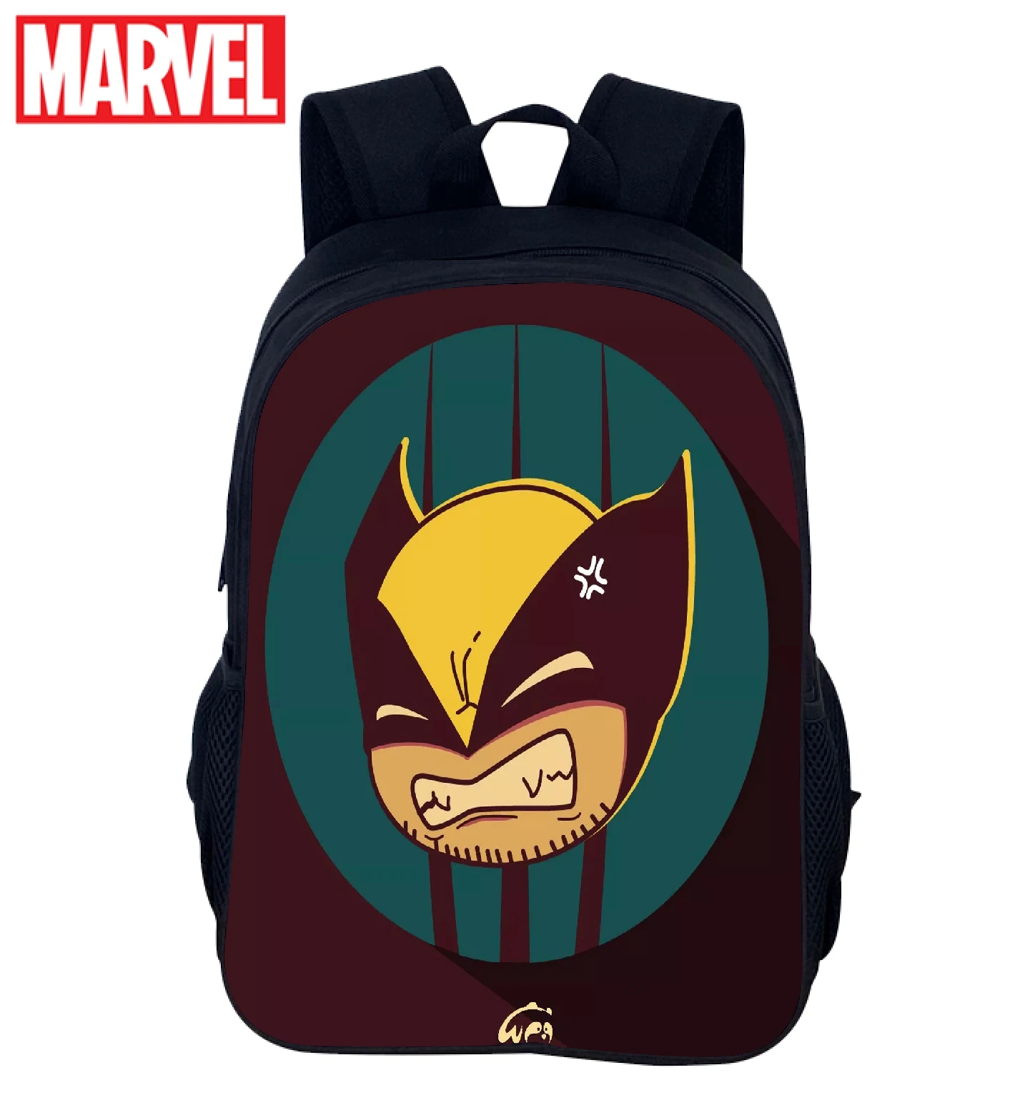 Super Hero Fashion Backpack Classic Large Capacity Rucksack,Wolverine Children Lightweight Knapsack for School Travel