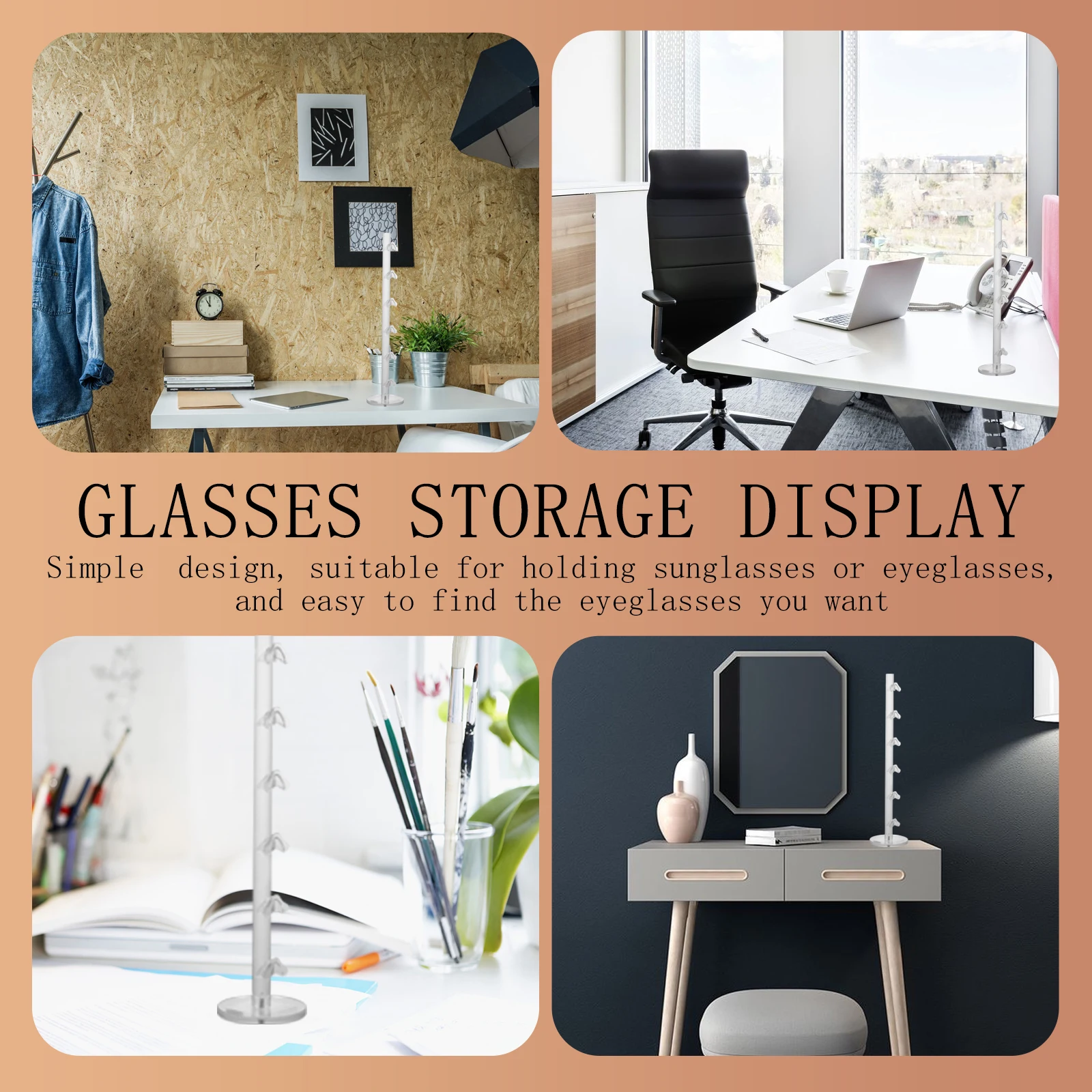 

Eyeglass Display Stand Six Layers Style For Sunglasses Storage Rack Presbyopia Glasses Holder Eyewear Organizer Display Shelf