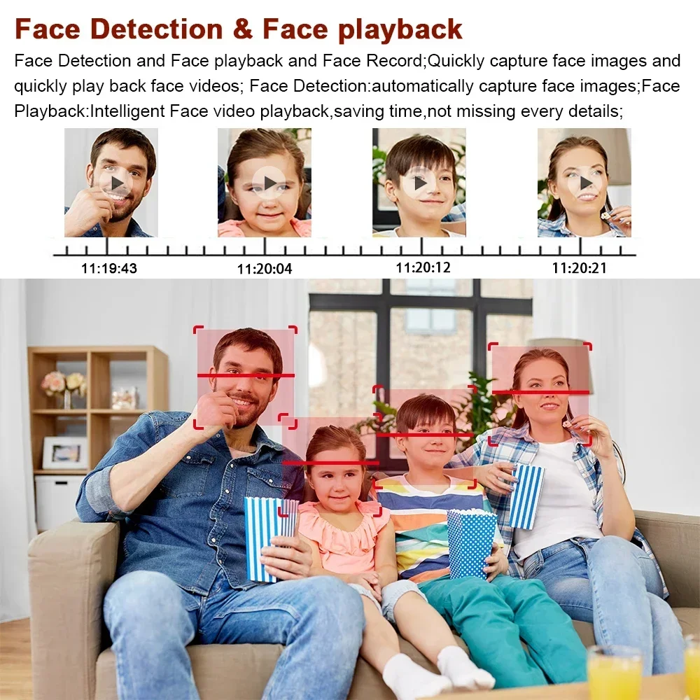 Face Detection AHD CCTV Camera Security System Kit 4K 8CH DVR Kit Outdoor Bullet Camera Video Surveillance System Set 8MP XMEYE