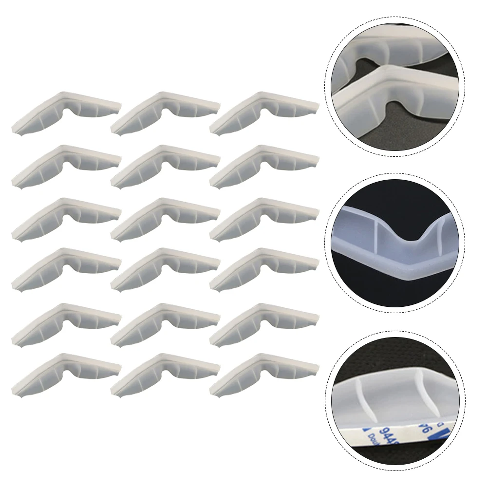 

20pcs Nose Bridge Strip Mask Pad Silicone Lightweight Durable Comfortable Anti Fog Washable Reusable Suitable Most People