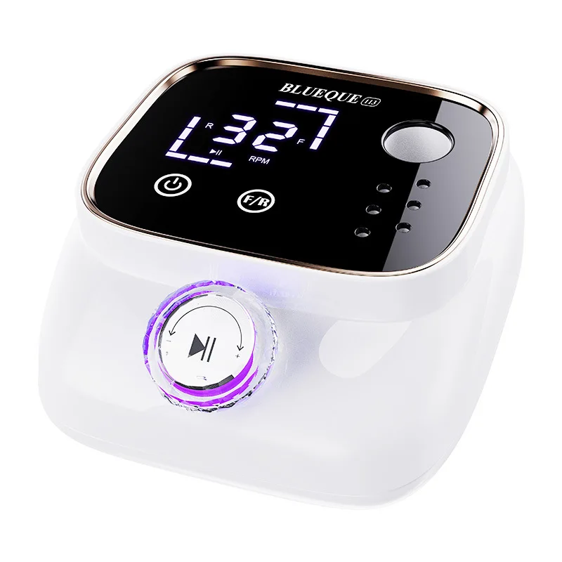 Grenzüberschreitender Desktop-Nagelbohrer mit Atemlicht, Nagellackentferner, Nagelfeilenbohrer, Nagelkunst, komplettes Set