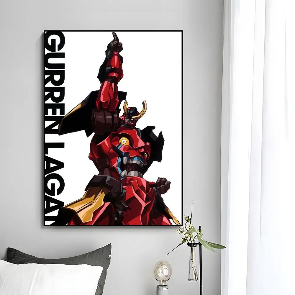 Action-Anime-Poster „T-Tengen Toppa Gurren Lagann“, Wandkunstdruck, dekoratives Wandbild, Heimdekoration, Geschenk, ungerahmt – Detail 13